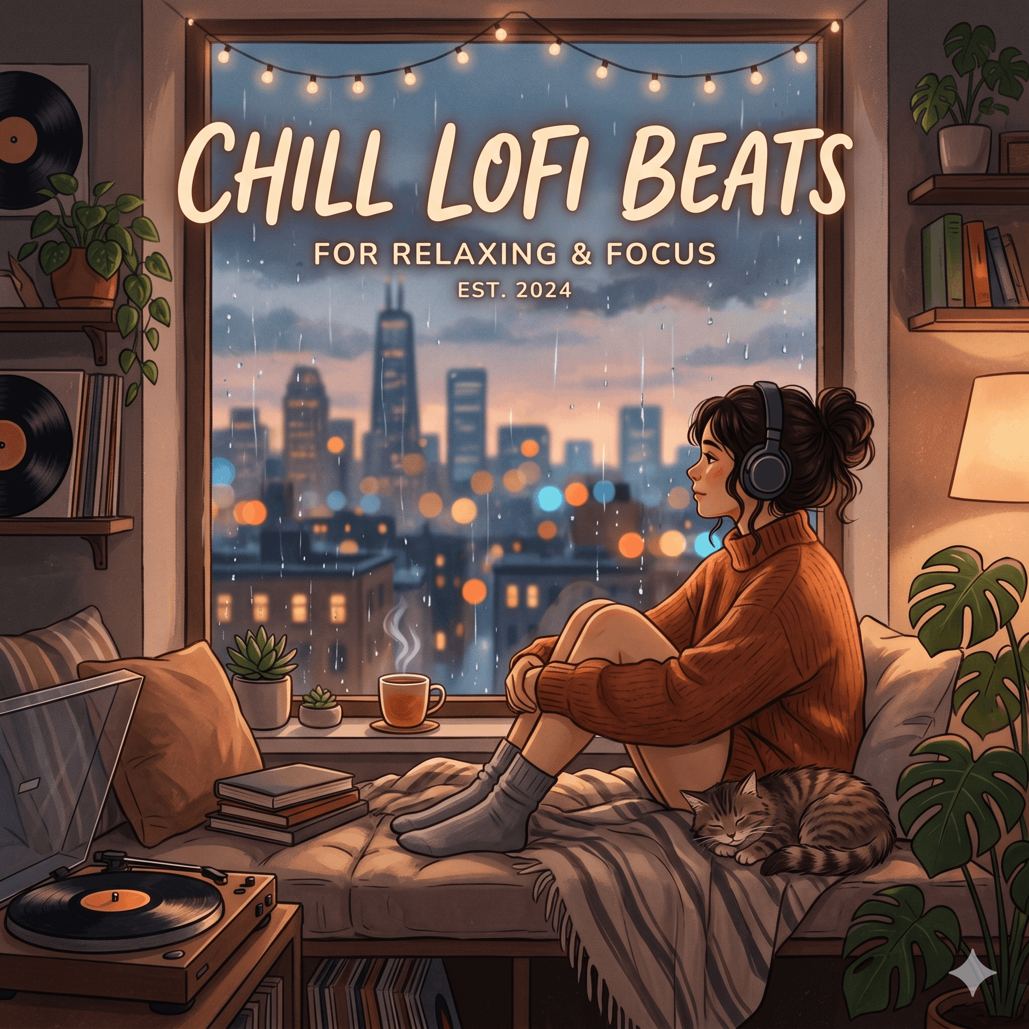 Cover for chill lofi beats
